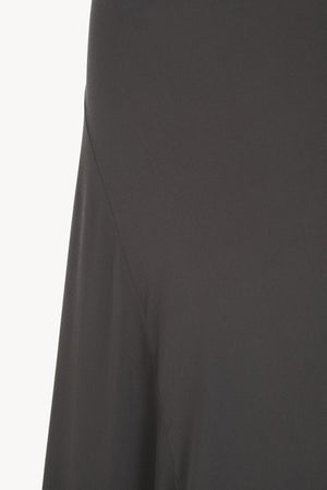 Sabrina, graphite stretch silk dress