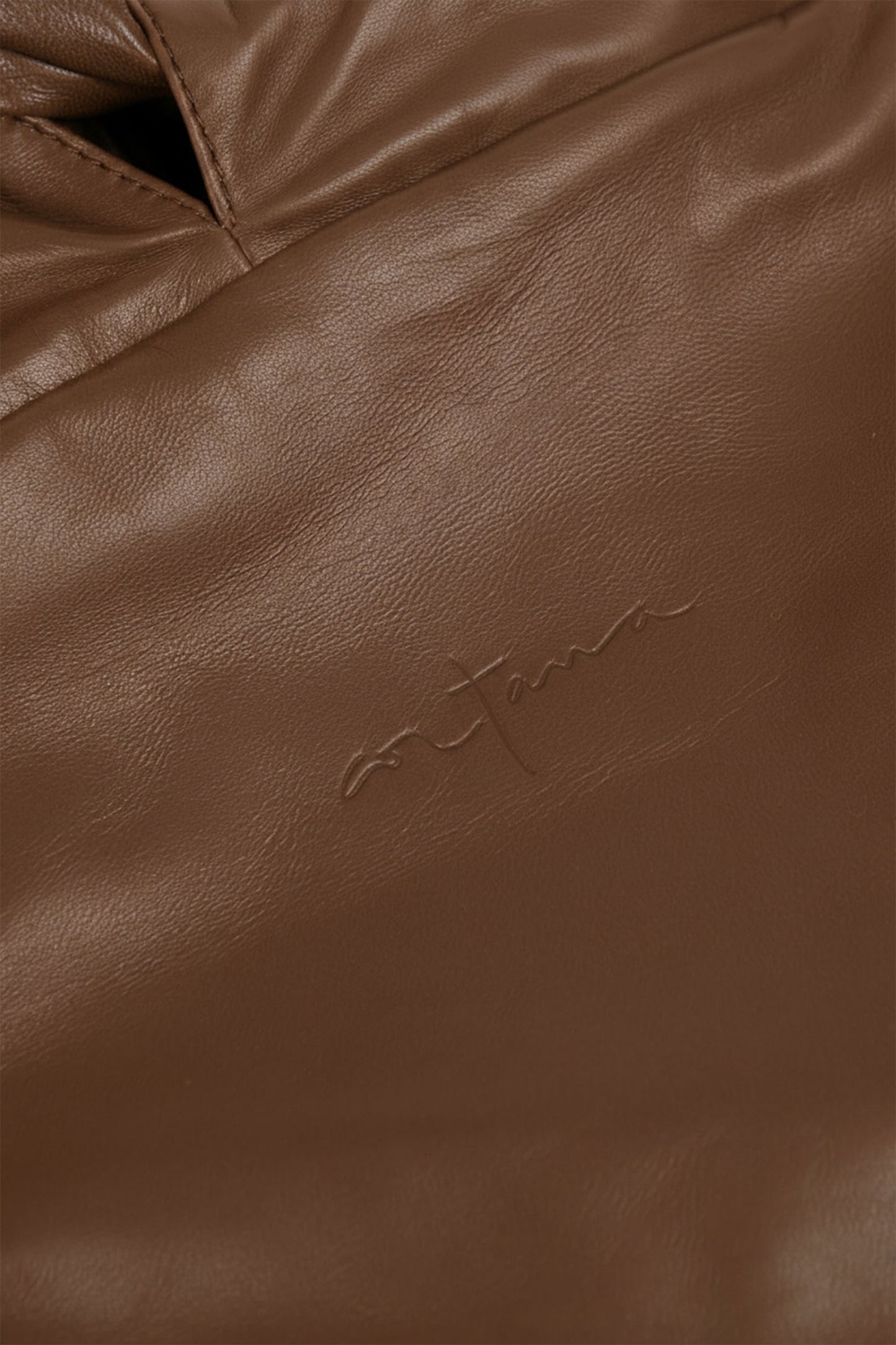 Sack L, large henna leather bag