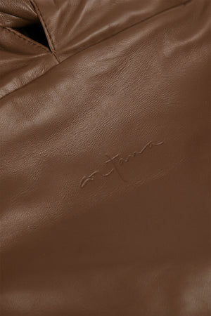 Sack L, large henna leather bag