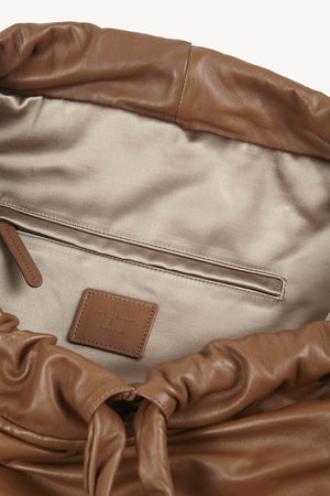 Sack L, large henna leather bag