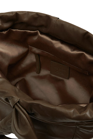 Sack M, bolso mediano de cuero kaki