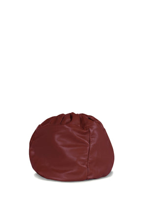 Sack M, bolso mediano de cuero rojo lava