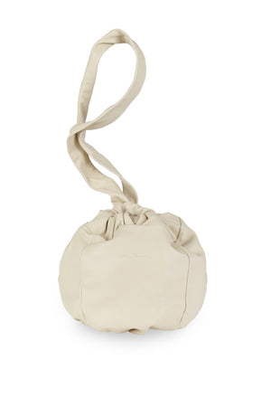 Sack M, sand medium leather bag