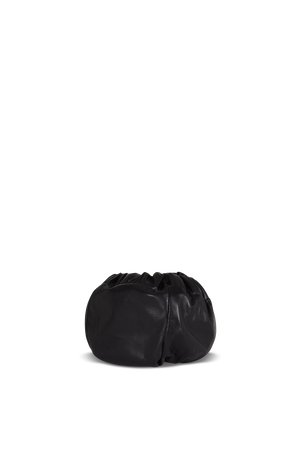 Sack S, small black leather bag