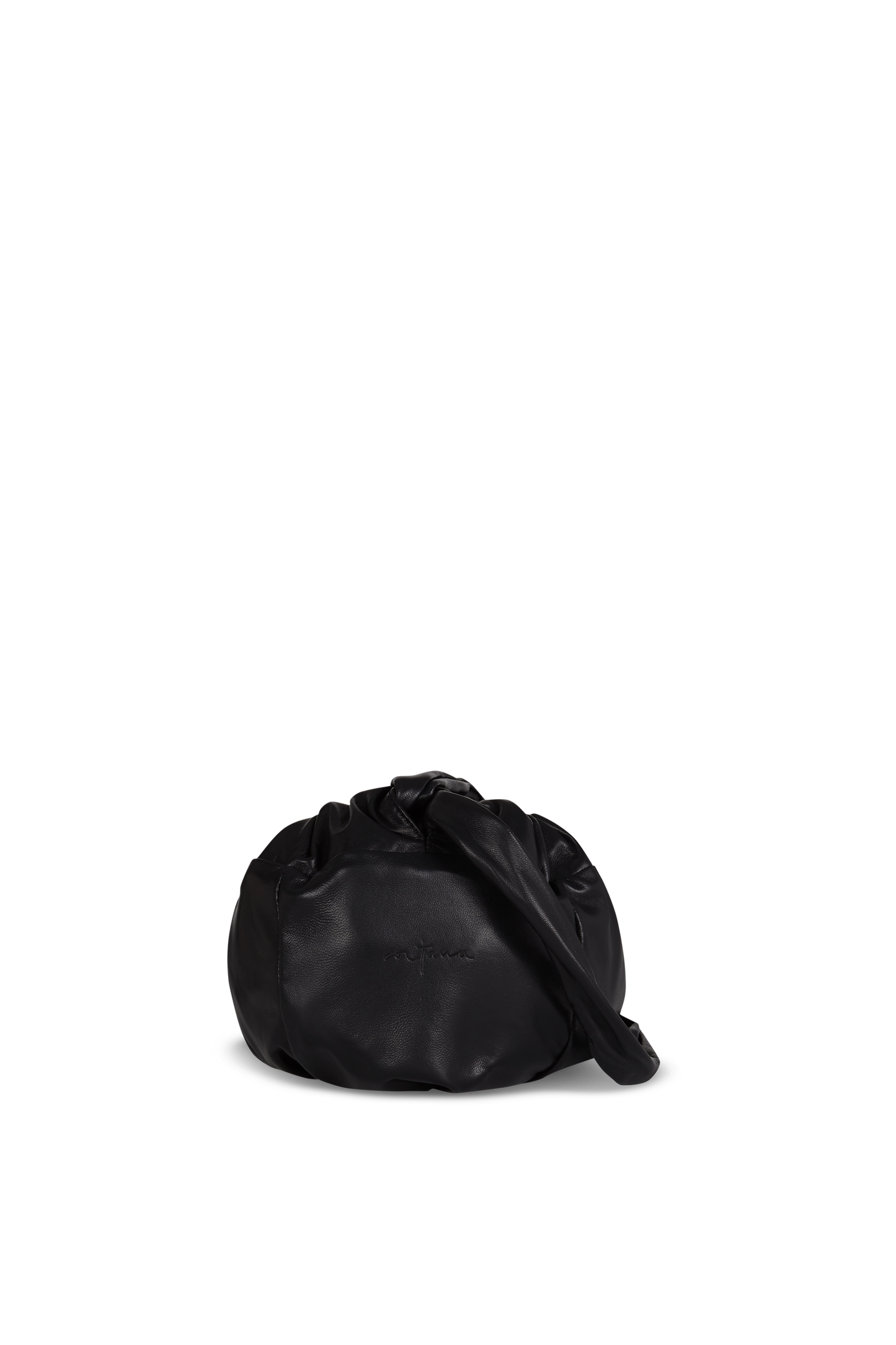 Sack S, small black leather bag
