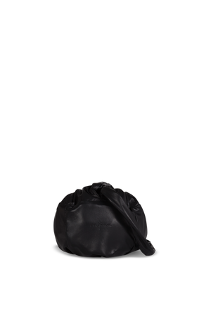Sack S, small black leather bag