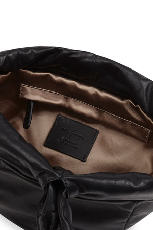 Sack S, small black leather bag