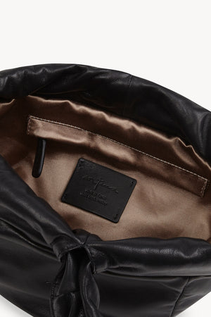 Sack S, small black leather bag