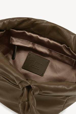 Sack S, khaki small leather bag