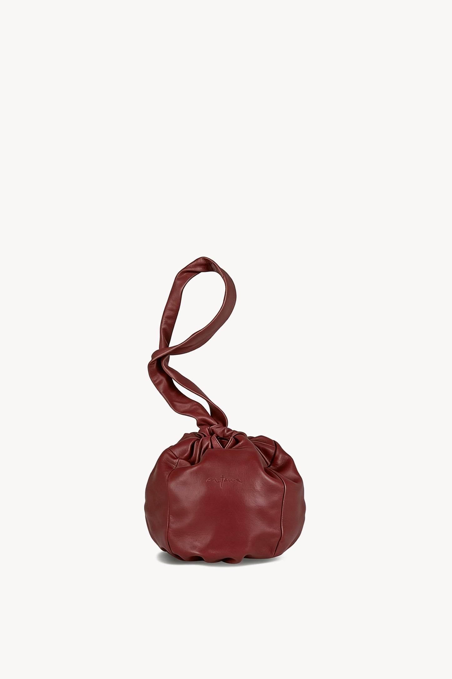Sack S, bolso pequeño de cuero rojo lava