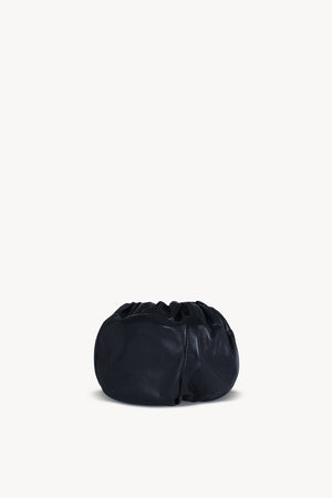Sack S, small pure navy leather bag