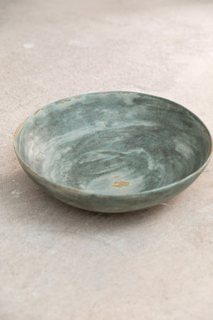 Sage, large ceramic serving bowl