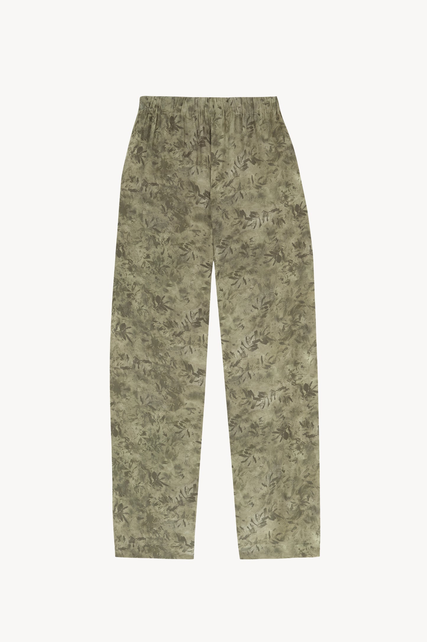 Salma, pantalon en seda herba print