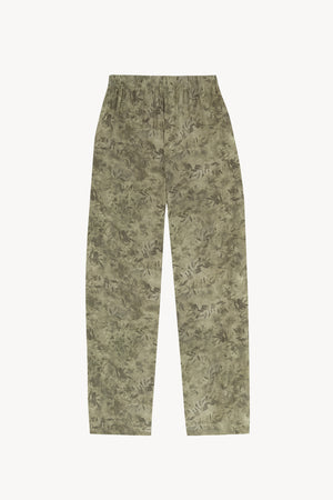 Salma, pantalon en seda herba print