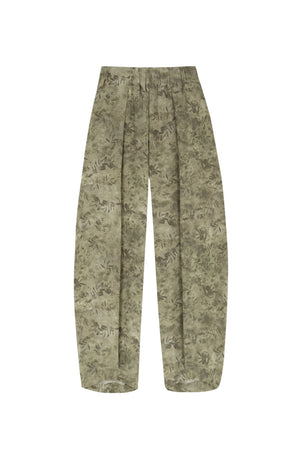 Salma, herba print silk pants