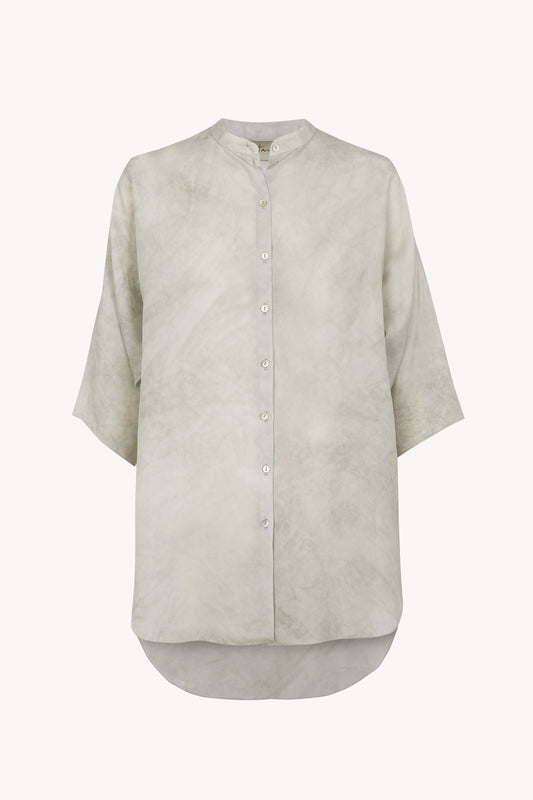 Salome, ash maltinto silk shirt