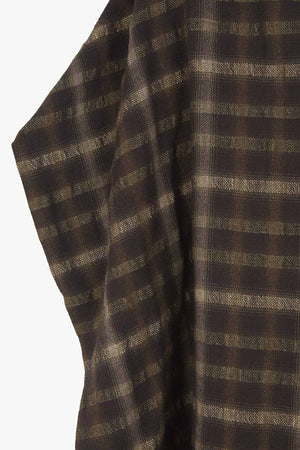 Salon, bufanda con capucha jacquard marron