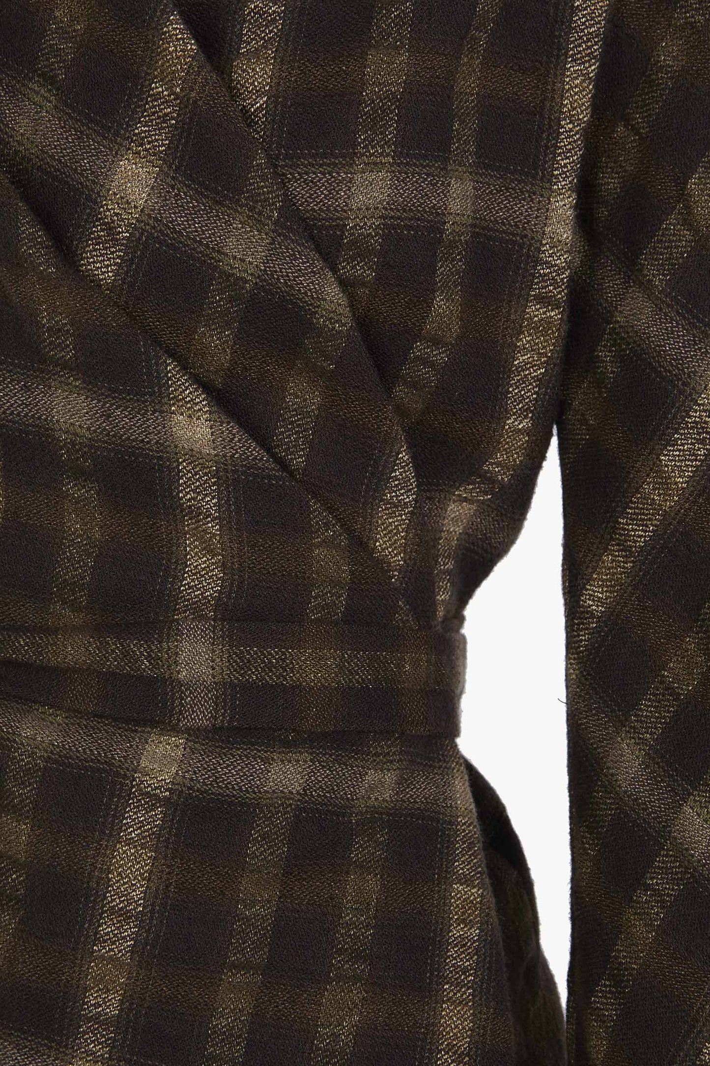 Salon, brown checked jacquard jacket