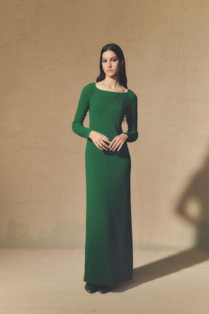 Sammy, vestido largo verde esmeralda