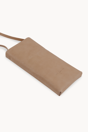 Sen, camel leather mini bag