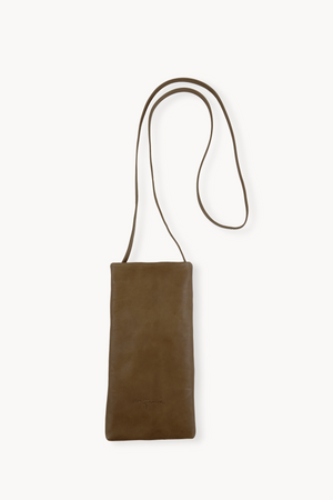 Sen, khaki leather mini bag