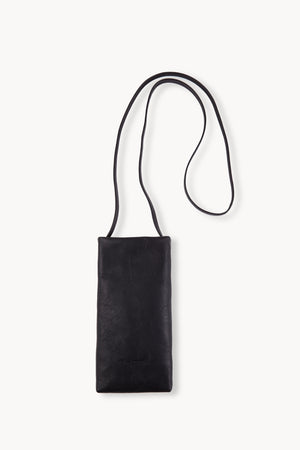 Sen, black leather mini bag