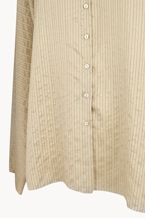 Sentido, camisa oversize de seda a rayas