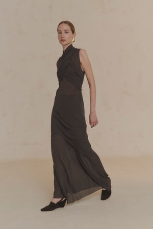 Umbra, dark brown wedge sandal