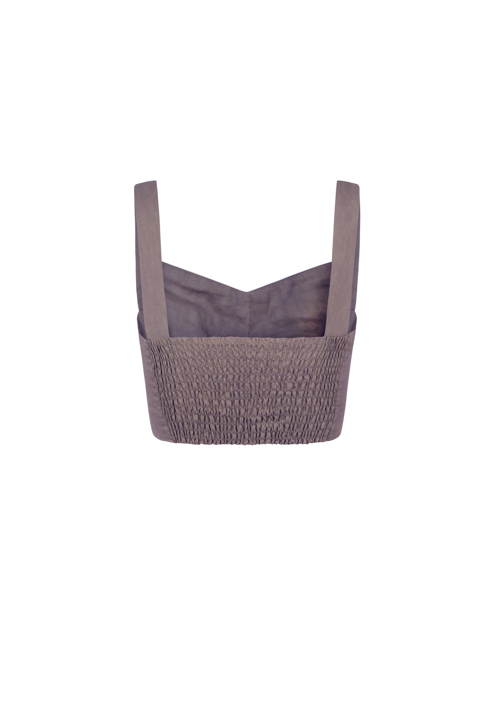 lavender bustier top