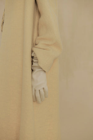 Silence, vanilla cashmere and linen coat