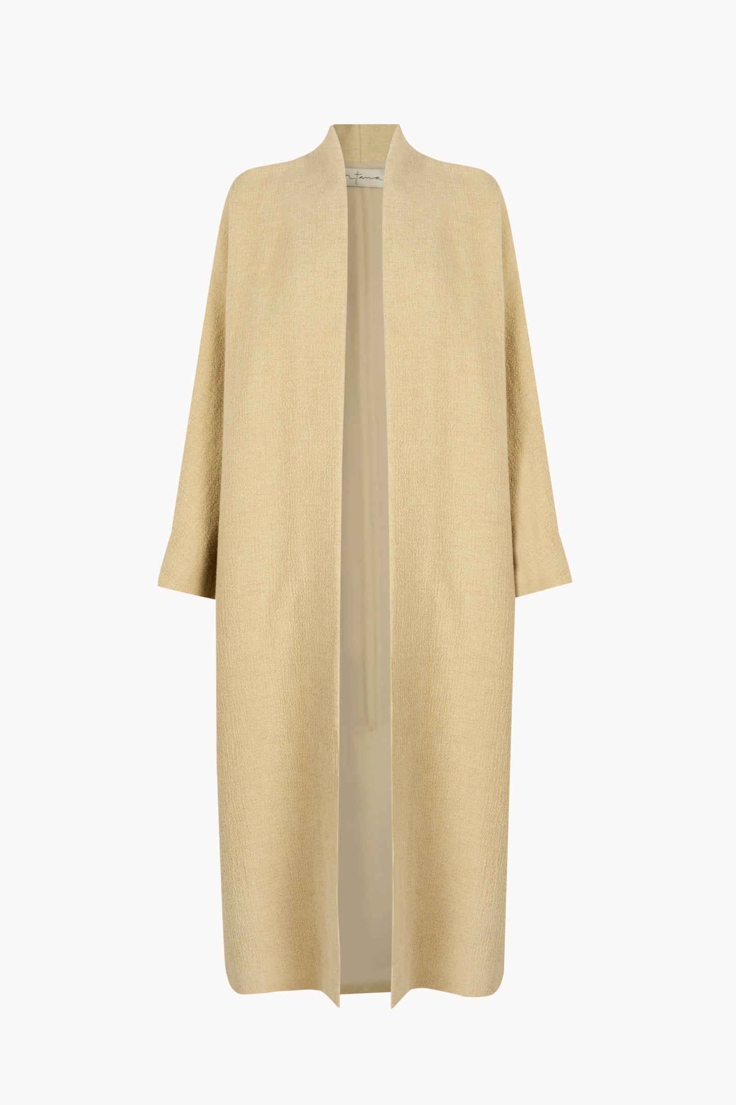 Silence, vanilla cashmere and linen coat