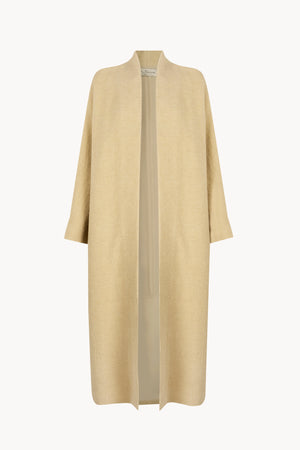 Silence, vanilla cashmere and linen coat