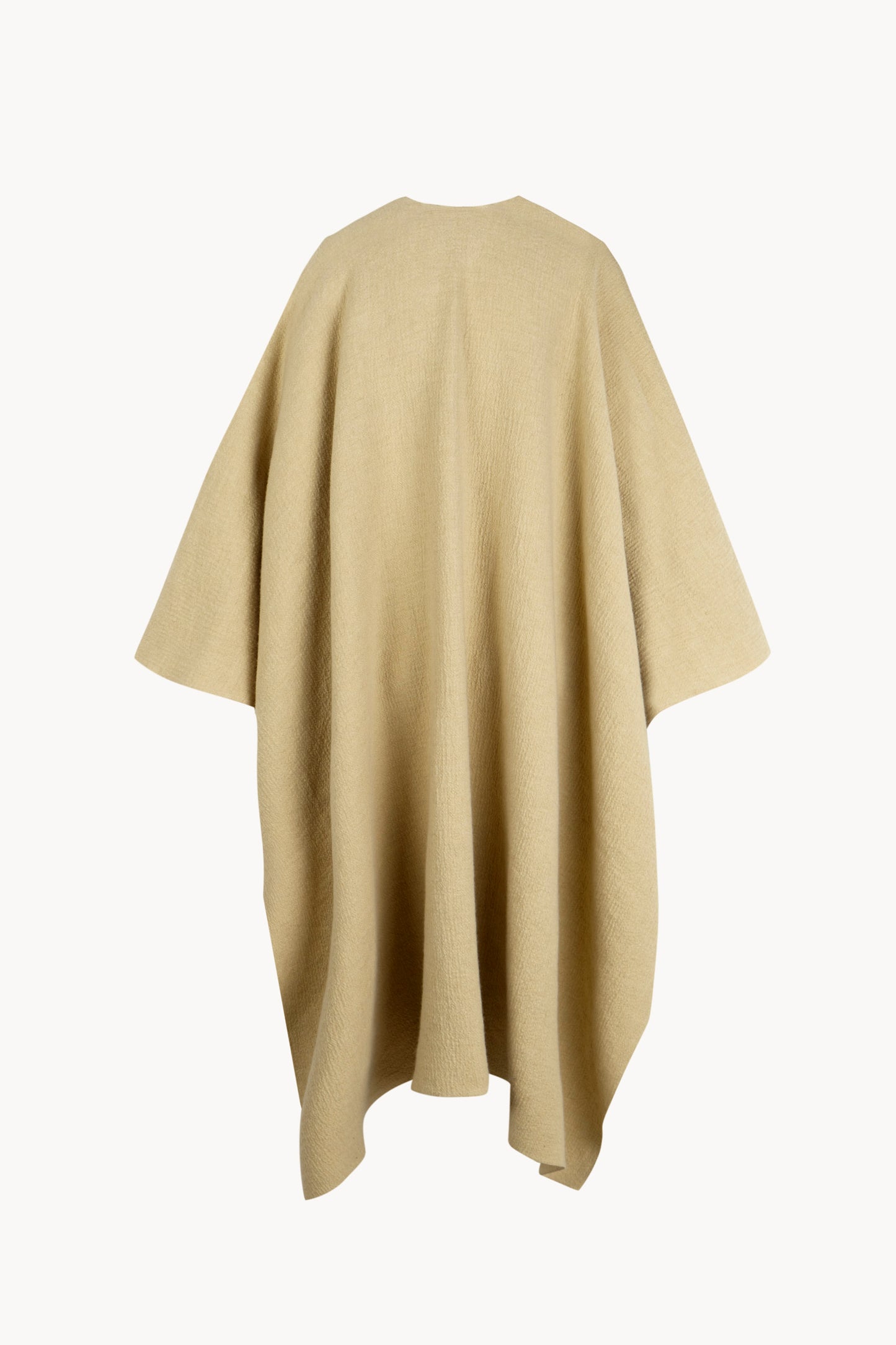 Silence, poncho de cachemir y lino vainilla