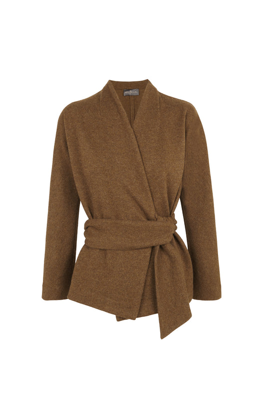 Single, cashmere wrap jacket