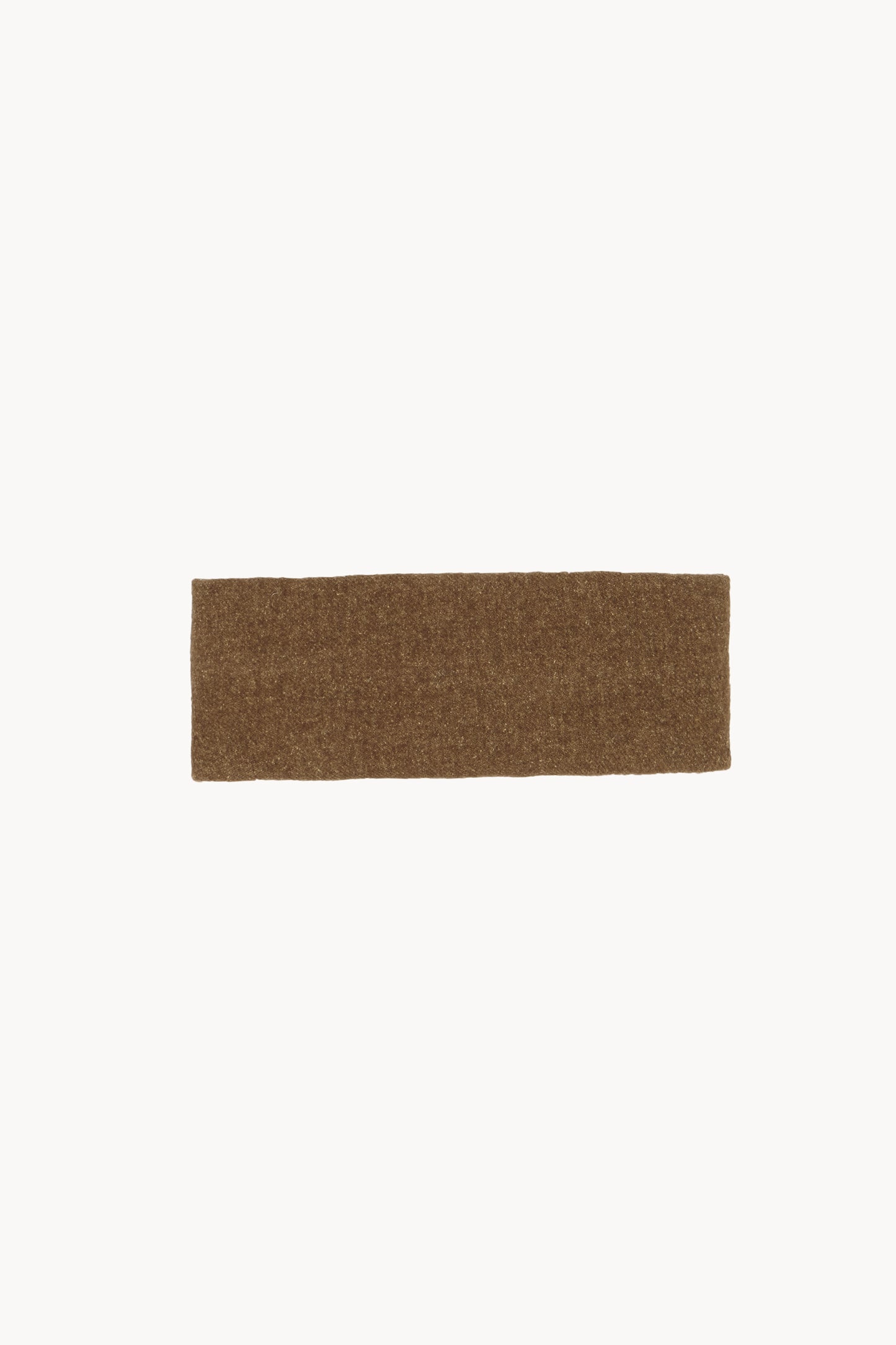 Nur, turbante de lana y algodon marron