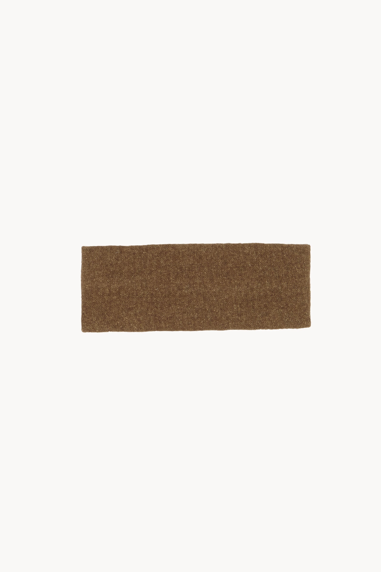 Nur, turbante de lana y algodon marron