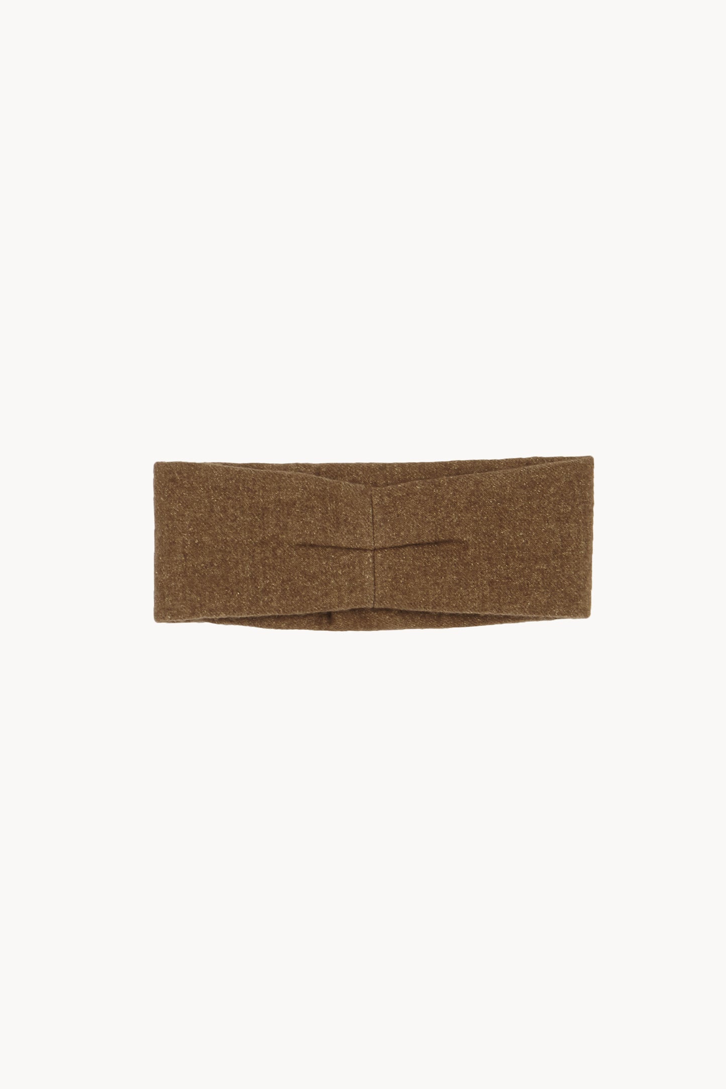 Nur, turbante de lana y algodon marron