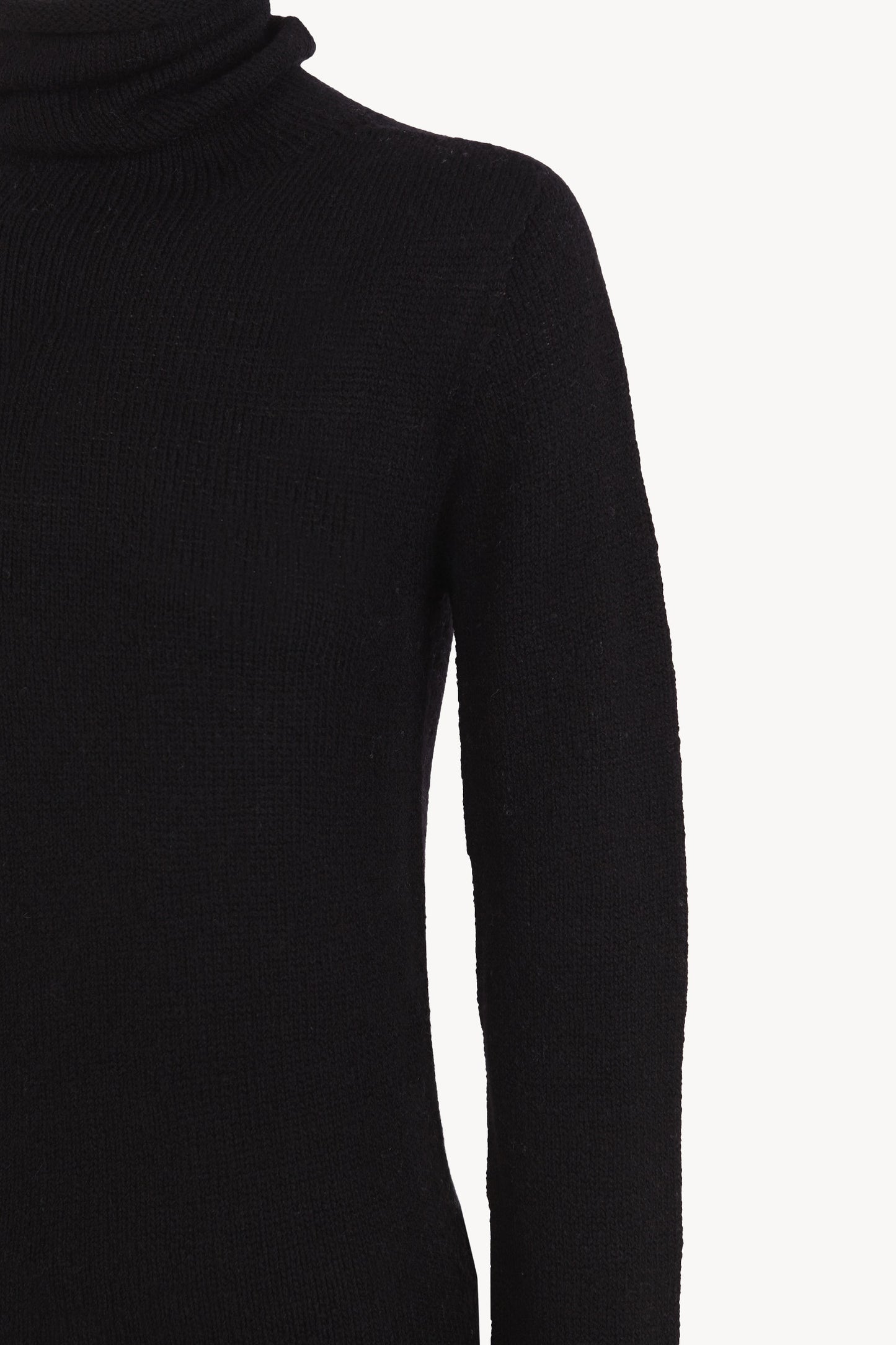 Snow, jersey de cuello alto en lana y cachemir negro