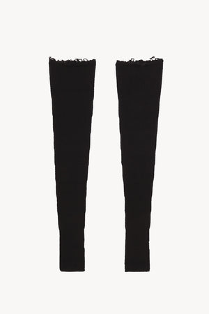 Snow, manguitos largos en lana y cachemir negro