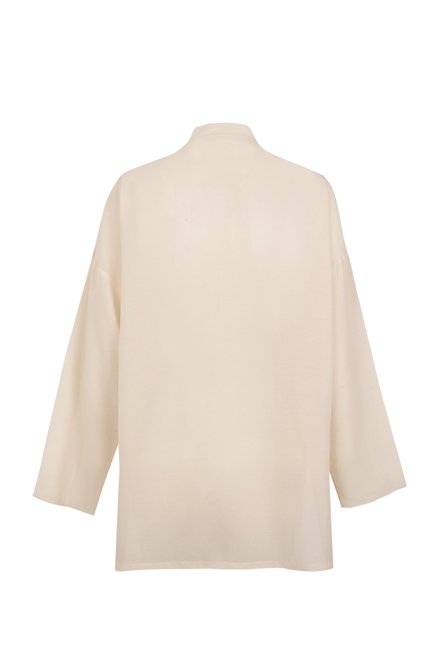 Soles, ivory cotton voile shirt