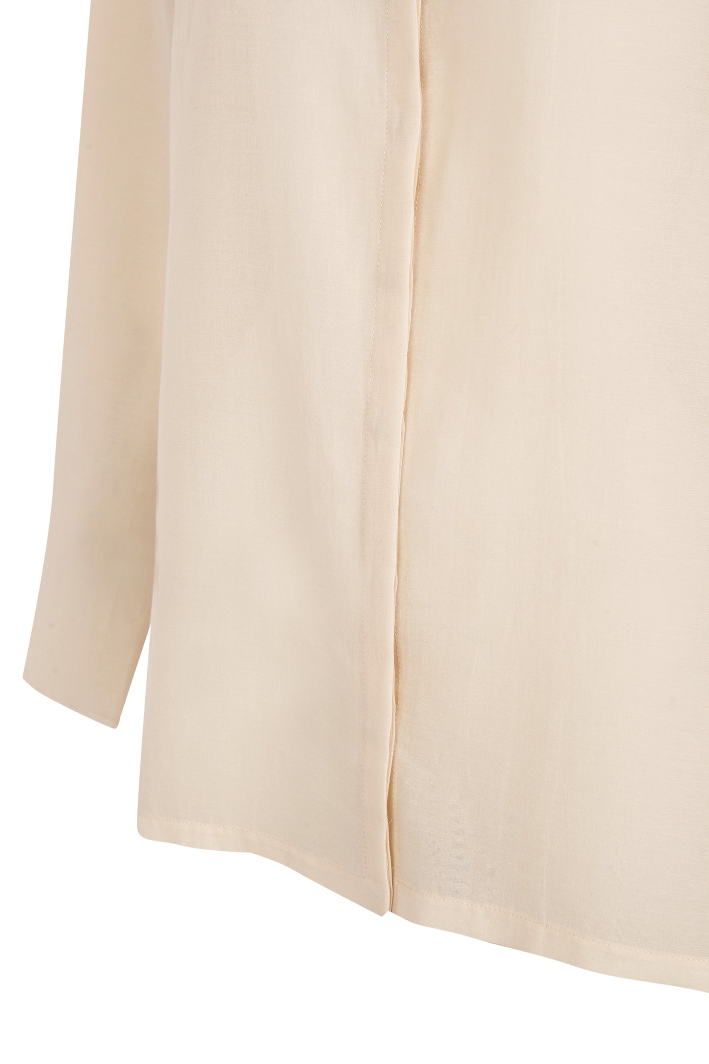 Soles, ivory cotton voile shirt