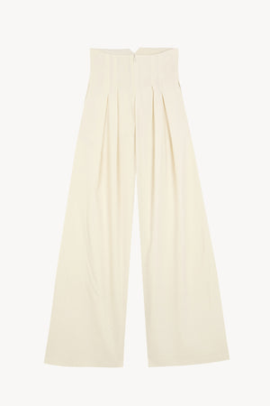 Soto, ivory linen pants