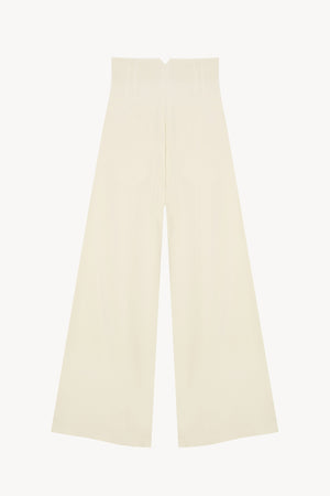 Soto, ivory linen pants
