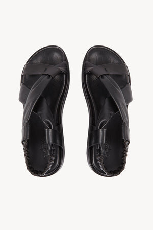 Suro, sandalia en cuero negro