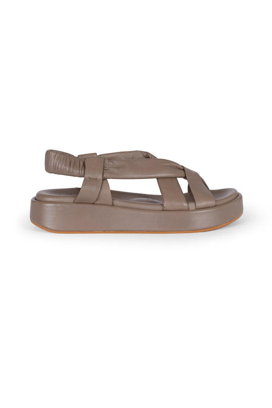 Suro, gray flat sandal  