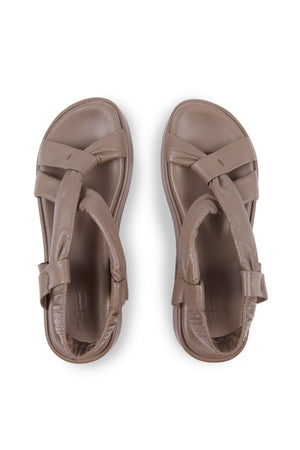 Suro, gray flat sandal  