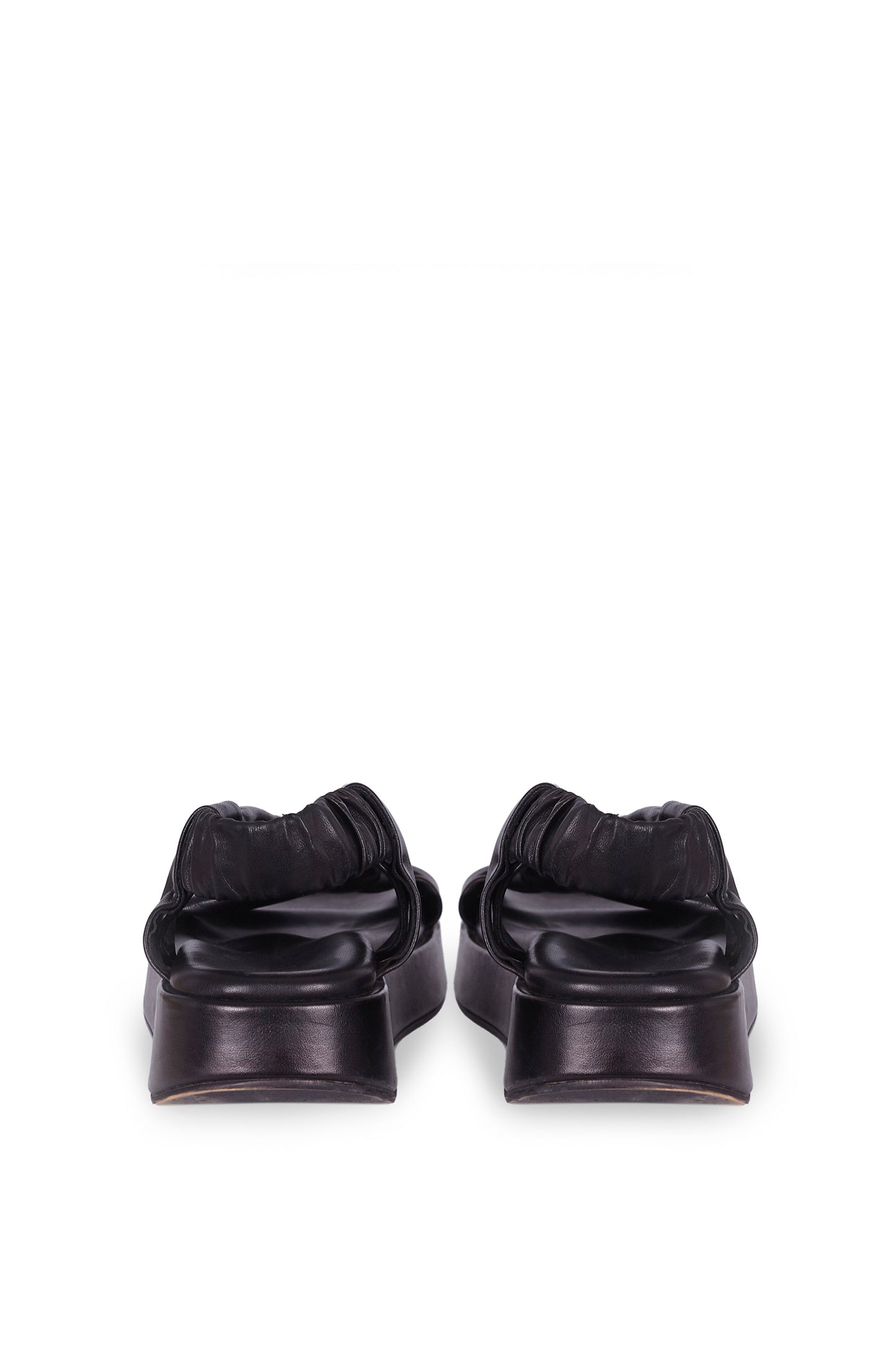 Suro, black leather sandals