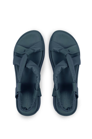 Suro, flat sandal in ocean green