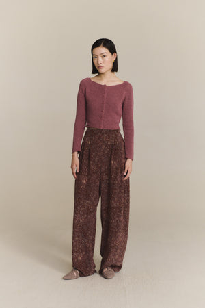 Sylva, rose dust knit cardigan