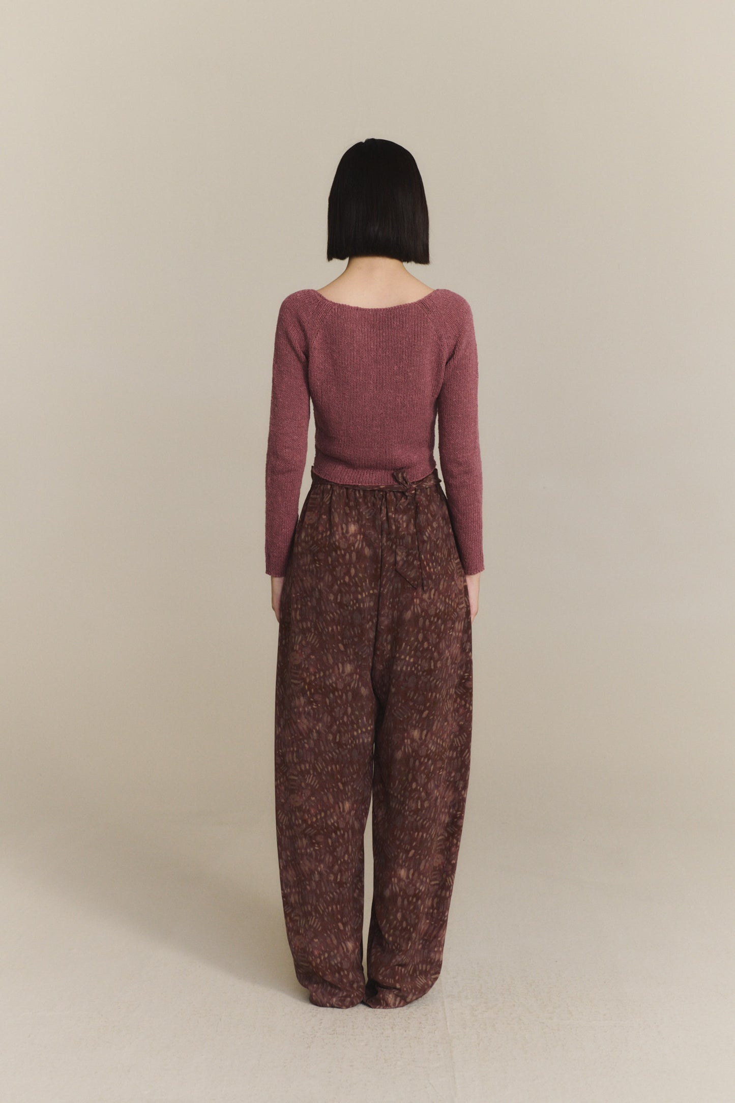 Sylva, rose dust knit cardigan